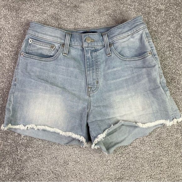 J. Crew Mercantile Shorts Women's 26 Blue Cut Off Light Wash Denim L5251 - Picture 1 of 9